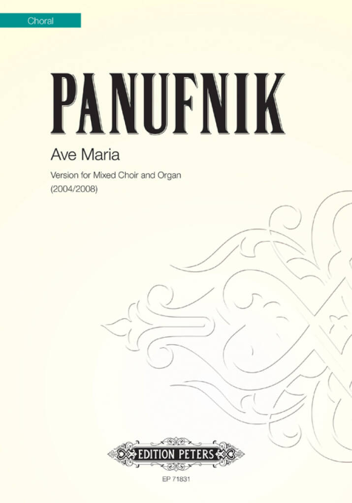 Panufnik: Ave Maria SATB & Organ published by Peters