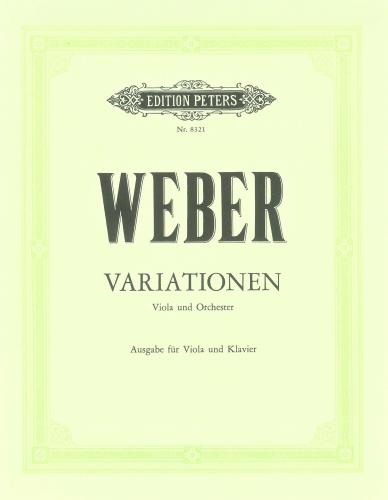 Weber: Variationen for Viola published by Peters
