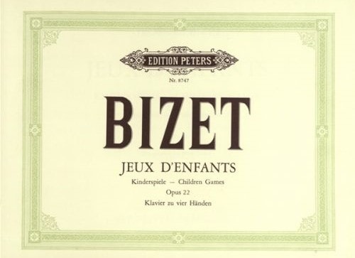 Bizet: Jeux d'enfants Opus 22 for Piano Duet published by Peters