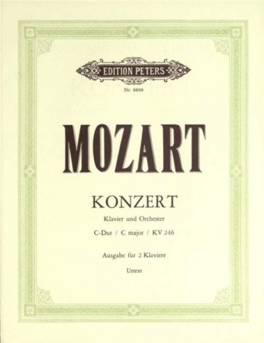Mozart: Piano Concerto No 8 in C K246 published by Peters Edition