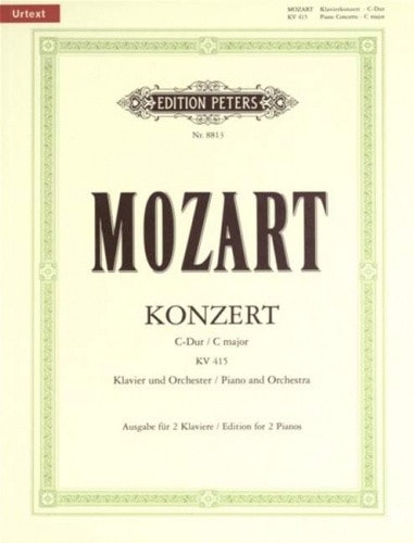 Mozart: Piano Concerto No.13 in C K415 published by Peters