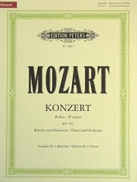 Mozart: Piano Concerto No 27 in Bb K595 published by Peters