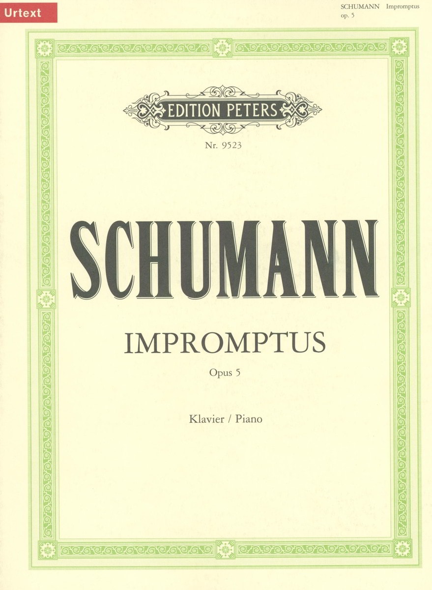 Schumann: Impromptus on a Theme by Clara Wieck Opus 5 for Piano published by Peters