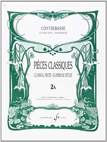 Pieces Classiques Contrebasse Volume 2A for Double Bass published by Billaudot