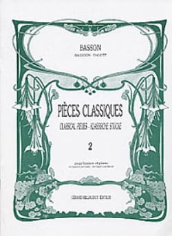 Pièces classiques volume 2 for Bassoon published by Billaudot