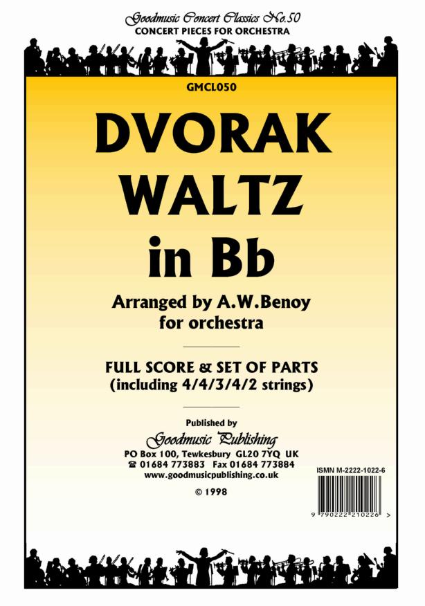 Dvorak: Waltz in Bb (arr.Benoy) Orchestral Set published by Goodmusic