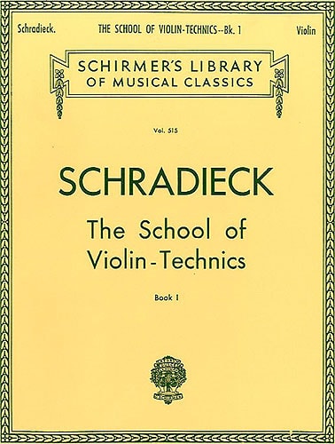 Schradieck: School Of Violin Technics Book 1 (Dexterity) published by Schirmer