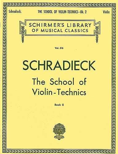 Schradieck: School Of Violin Technics Book 2 (Double Stops) published by Schirmer