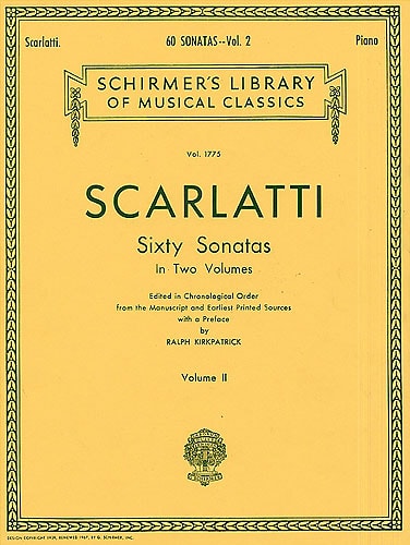 Scarlatti: 60 Piano Sonatas Volume 2 published by Schirmer