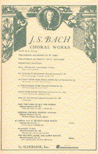 Bach: Cantata 4 (Christ Lag in Todes Banden) published by Schirmer - Vocal Score