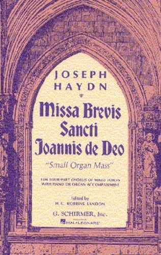 Haydn: Missa brevis Sancti Joannis de Deo (Little Organ Mass) published by Schirmer - Vocal Score