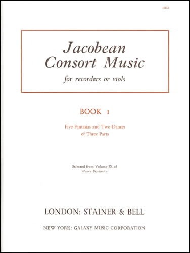 Jacobean Consort Music: Five Fantasias and Two Dances of Three Parts published by Stainer & Bell