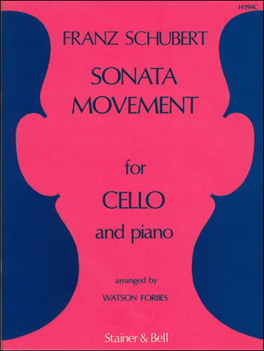 Schubert: Sonata Movement arranged for Cello published by Stainer & Bell
