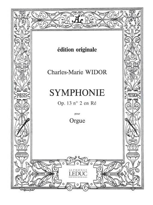 Widor: Symphonie No. 2 Opus 13 for Organ published by Hamelle