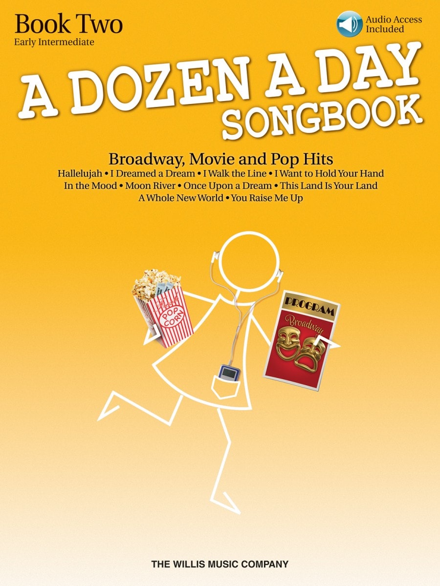 A Dozen A Day Songbook: Book 2 - Early Intermediate for Piano published by Willis (Book/Online Audio)