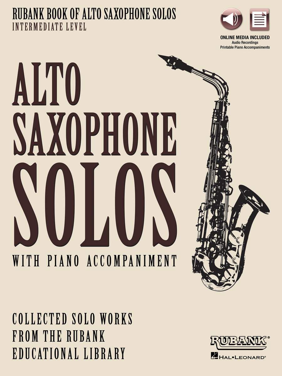 Rubank Book of Alto Saxophone Solos - Intermediate (Book/Online Audio)
