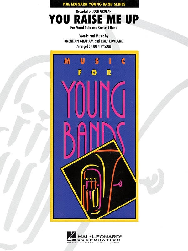 You raise me up for Concert Band published by Hal Leonard - Set (Score & Parts)