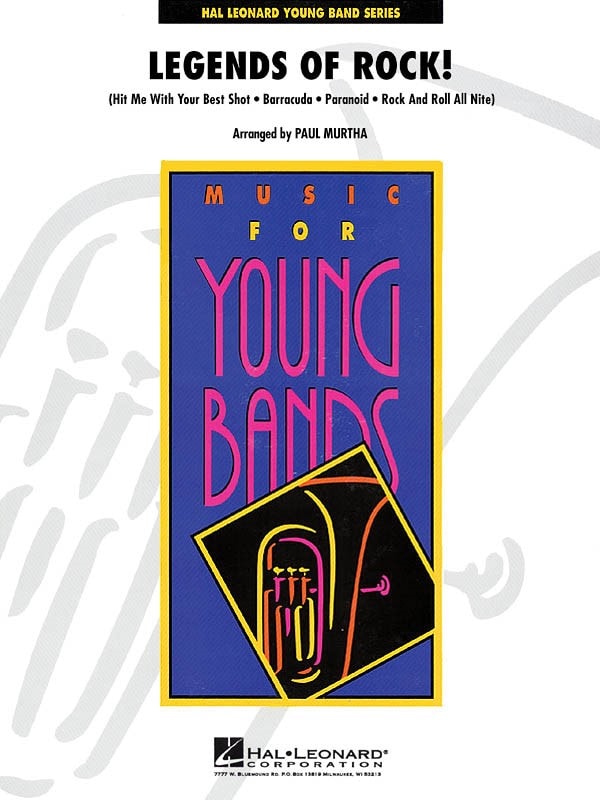 Legends of Rock! for Concert Band/Harmonie published by Hal Leonard - Set (Score & Parts)