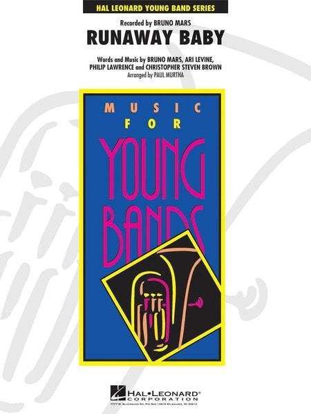 Runaway Baby (Bruno Mars) for Concert Band/Harmonie published by Hal Leonard - Set (Score & Parts)