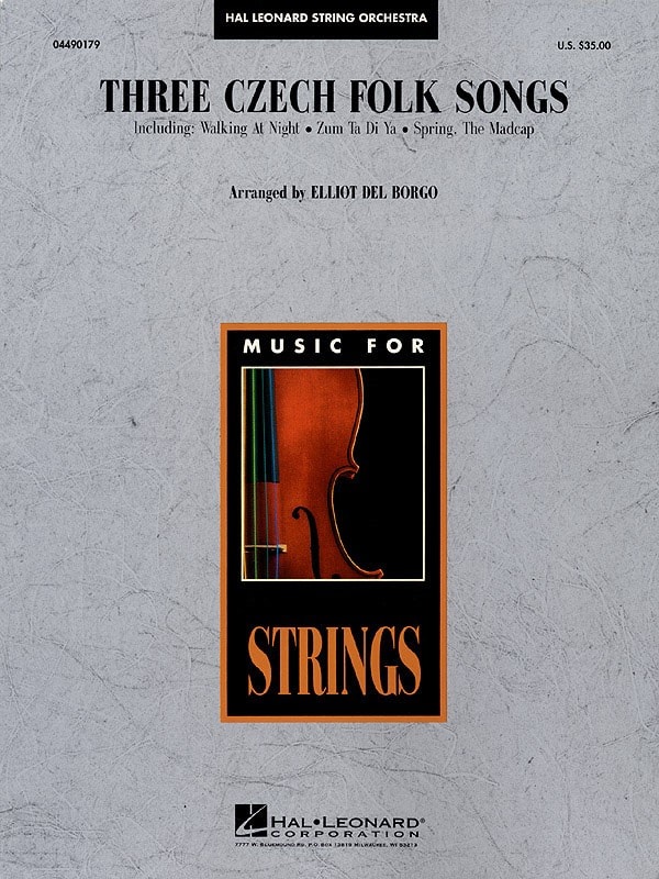Three Czech Folk Songs for String Orchestra published by Hal Leonard - Set (Score & Parts)
