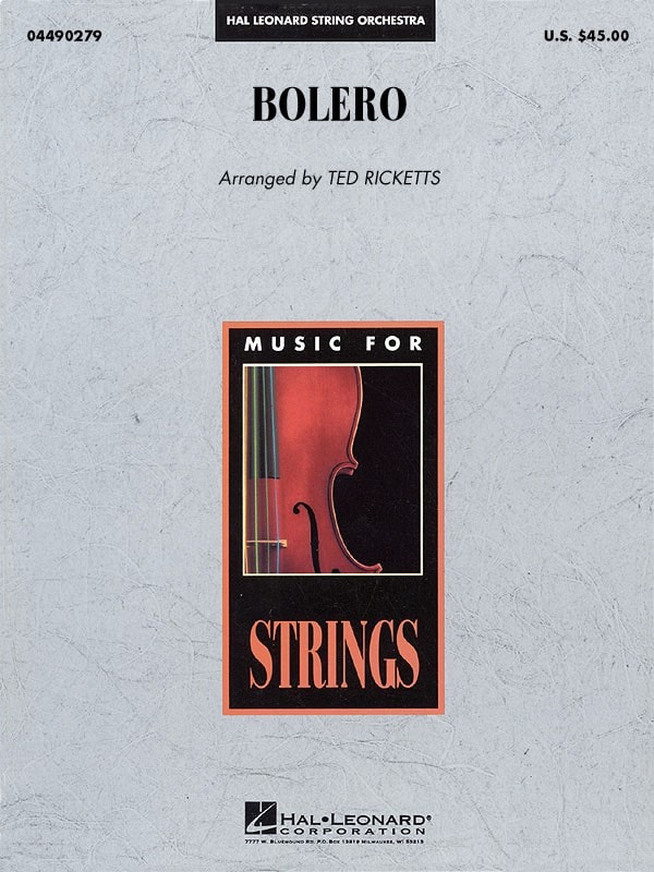 Bolro for Orchestra published by Hal Leonard - Set (Score & Parts)
