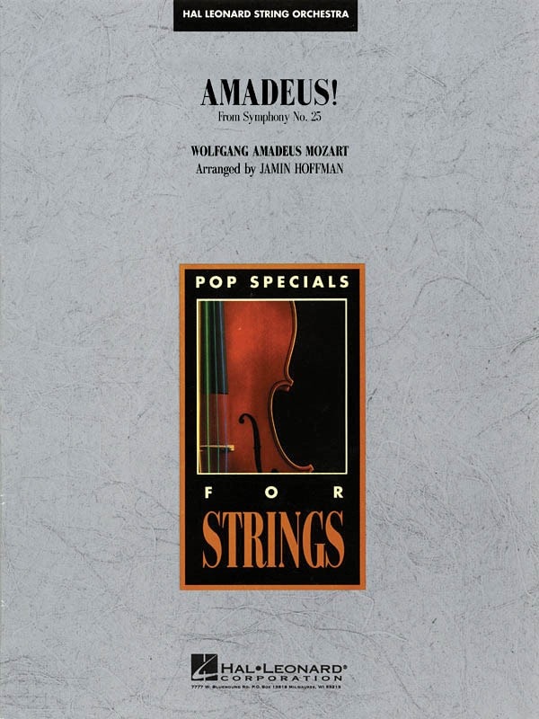 Amadeus! for String Orchestra published by Hal Leonard - Set (Score & Parts)