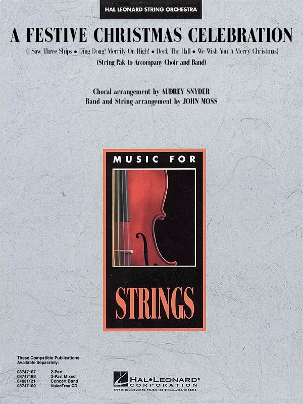 A Festive Christmas Celebration for String Pak published by Hal Leonard - Set (Score & Parts)