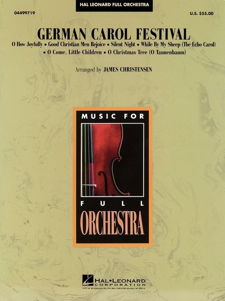 German Carol Festival for Orchestra published by Hal Leonard - Set (Score & Parts)