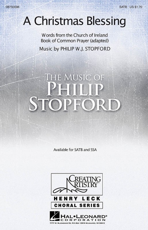 Stopford: A Christmas Blessing SATB published by Hal Leonard