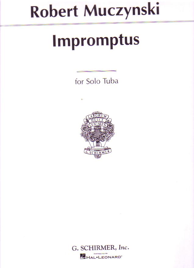 Muczynski: Impromptus For Solo Tuba published by Schirmer