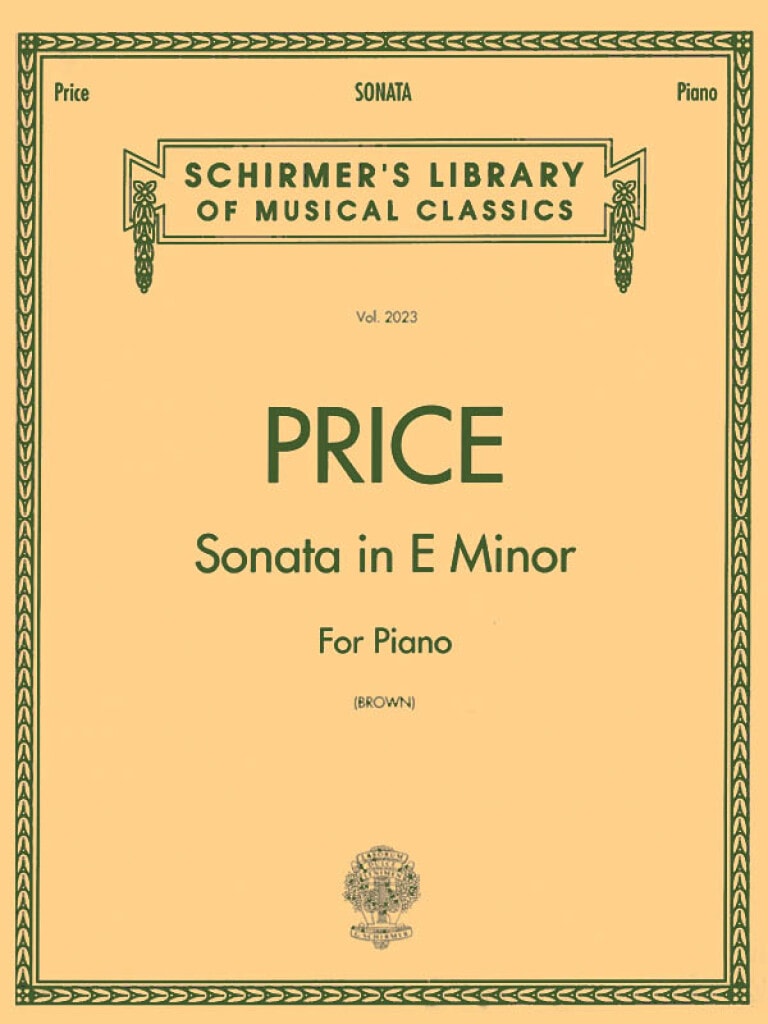 Price: Sonata in E minor for Piano published by Schirmer