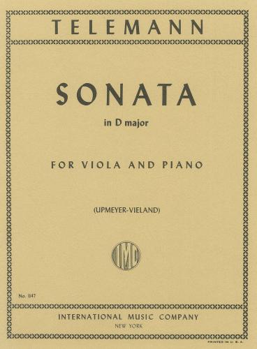 Telemann: Sonata in D major for Viola published by IMC