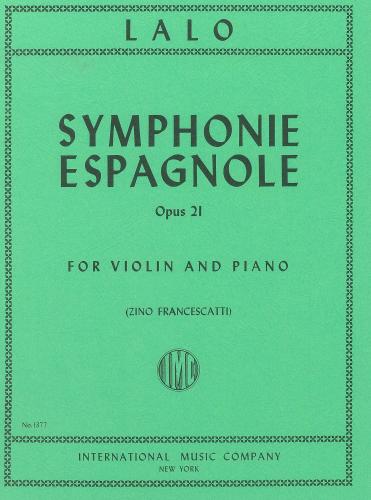 Lalo: Symphonie Espagnole in D minor for Violin published by IMC
