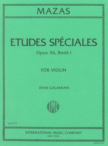 Mazas: Etudes Speciales Opus 36/1 for Violin published by IMC