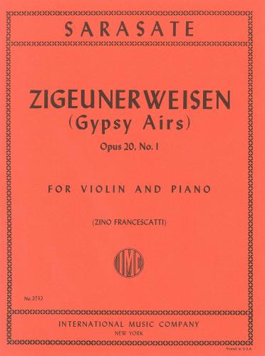Sarasate: Zigeunerweisen (Gypsy Airs) for Violin published by IMC