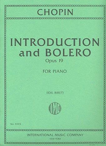 Chopin: Introduction and Bolero Opus 19 for Piano published by IMC