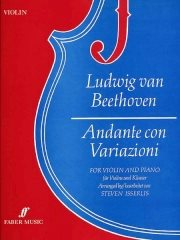 Beethoven: Andante Con Variazioni for Violin published by Faber