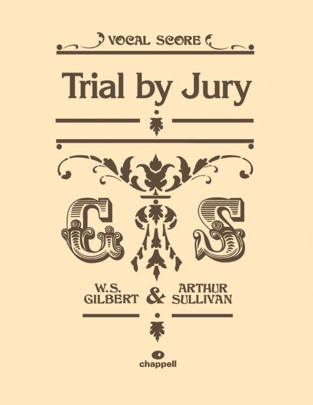 Trial By Jury by Gilbert and Sullivan Vocal Score published by Faber