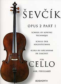 Sevcik: School Of Bowing Technique Opus 2 Part 1 for Cello published by Bosworth