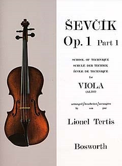 Sevcik: School Of Technique Opus 1 Part 1 for Viola published by Bosworth