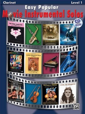 Easy Popular Movie Solos Level 1 - Clarinet published by Alfred (Book & CD)