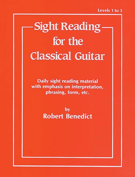 Sight Reading for the Classical Guitar Level 1 - 3 published by Alfred
