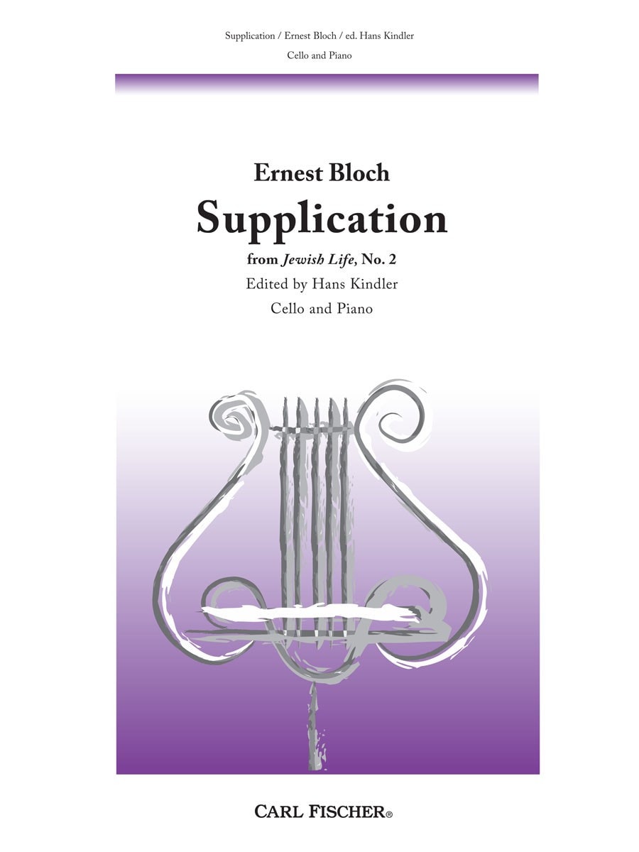Bloch: Supplication from Jewish Life for Cello published by Fischer