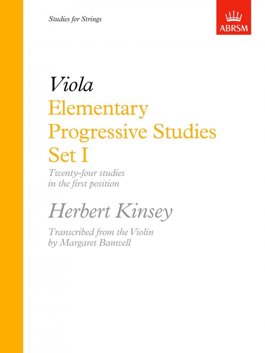 Kinsey: Elementary Progressive Studies Set 1 for Viola published by ABRSM