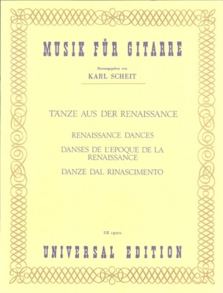 Renaissance Dances for Guitar published by Universal