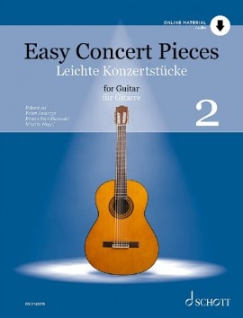 Easy Concert Pieces 2 - Guitar published by Schott (Book/Online Audio)