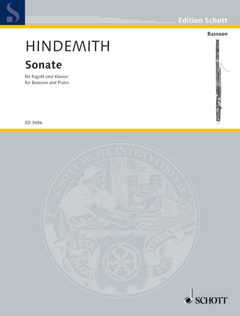 Hindemith: Sonata for Bassoon published by Schott