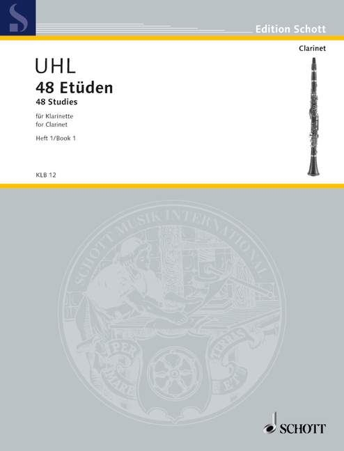 Uhl: 48 Studies Book 1 for Clarinet published by Schott
