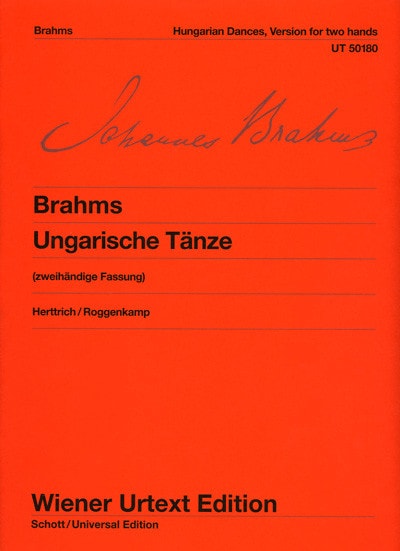 Brahms: Hungarian Dances for Piano published by Wiener Urtext