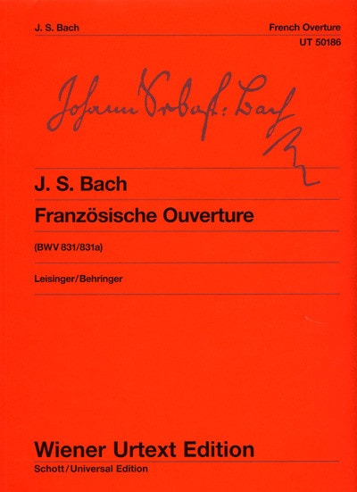 Bach: French Overture (BWV831/831a) for Piano published by Wiener Urtext